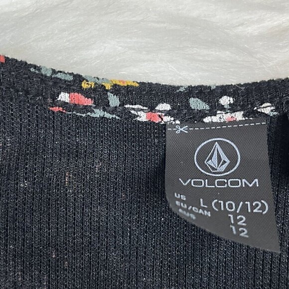 NEW Volcom Girl's Size 10/12 Large Focheezy Dress Cottage Core Floral - Picture 3 of 12